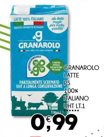 Enne Market GRANAROLO LATTE PS 100% ITALIANO UHT LT.1 offerta