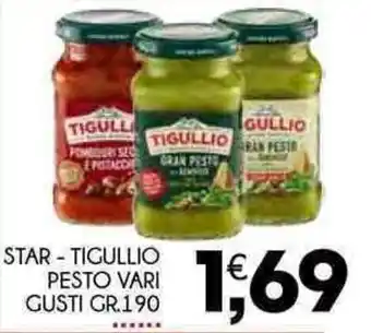 Enne Market STAR-TIGULLIO PESTO VARI GUSTI GR.190 offerta