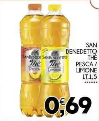 Enne Market SAN BENEDETTO THE PESCA/ LIMONE LT. 1,5 offerta
