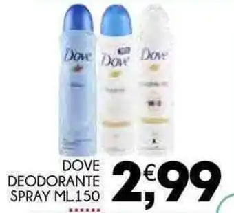 Enne Market DOVE DEODORANTE SPRAY ML150 offerta