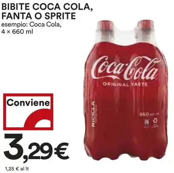 Coop Superstore BIBITE COCA COLA, FANTA O SPRITE esempio: Coca Cola, 4 x 660 ml offerta
