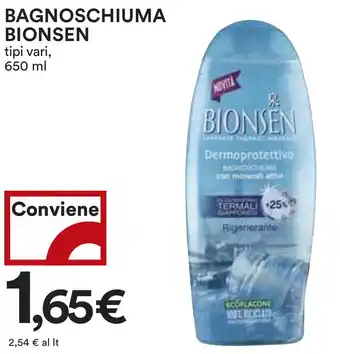 BAGNOSCHIUMA BIONSEN tipi vari, 650 ml