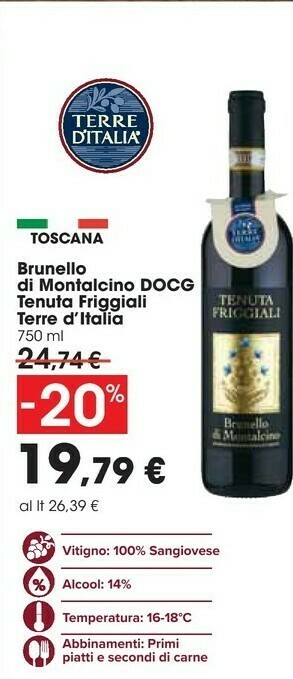 Carrefour Vino rosso offerta