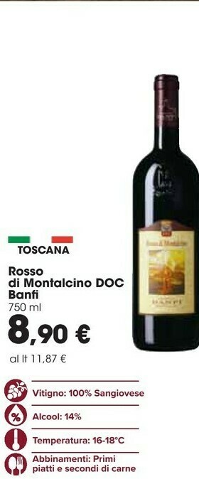 Carrefour Vino rosso offerta