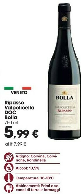 Carrefour Vino rosso offerta