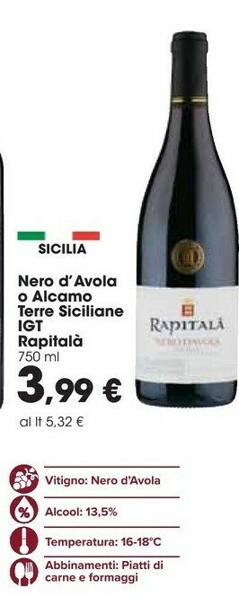 Carrefour Nero d'avola offerta