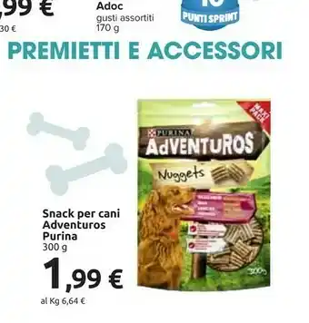 Carrefour Snack per cani adventuros offerta