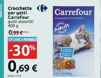 Carrefour Carrefour crocchette per gatti offerta