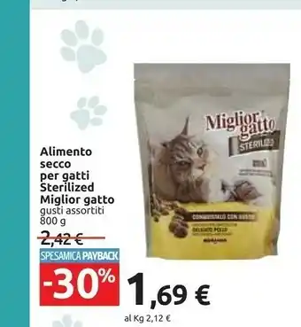 Carrefour Miglior gatto alimento secco per gatti sterilized offerta