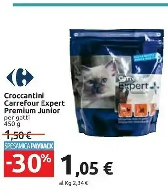 Carrefour Carrefour croccantini expert premium junior offerta