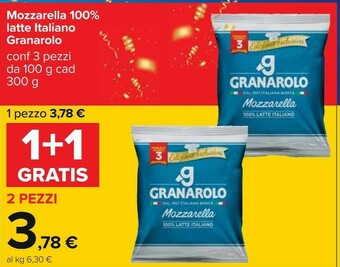 Carrefour Mozzarella 100 g 200 g(ml) offerta