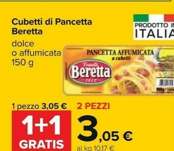 Fratelli beretta - pancetta affumicata a cubetti 150 g(ml)