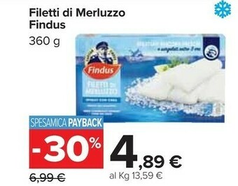 Carrefour Filetti di merluzzo offerta