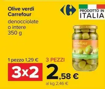 Carrefour Carrefour - olive verdi snocciolate offerta
