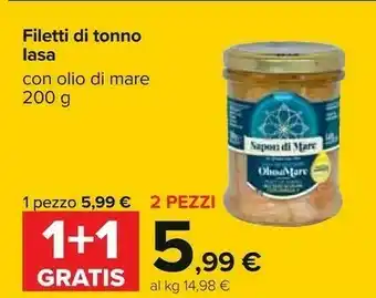 Carrefour Iasa filetti di tonno offerta