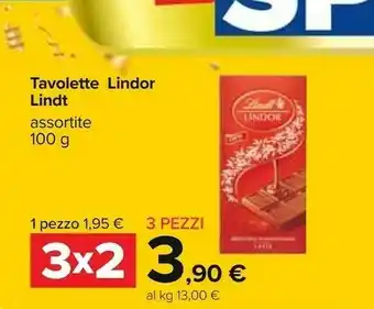 Carrefour Lindor latte offerta