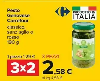 Carrefour Carrefour pesto genovese offerta