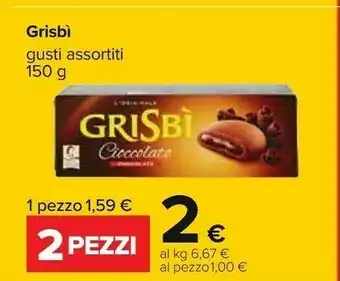 Carrefour Grisbì offerta