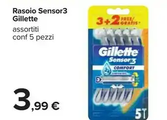 Carrefour Rasoio sensor3 offerta