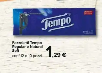 Carrefour Fazzoletti regular/ natural offerta