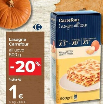 Carrefour Carrefour lasagne offerta