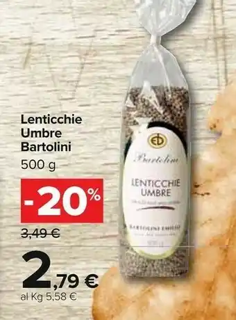 Carrefour Lenticchie umbre offerta