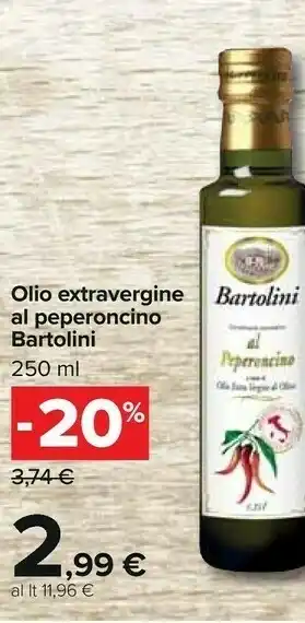 Carrefour Olio extravergine al peperoncino offerta