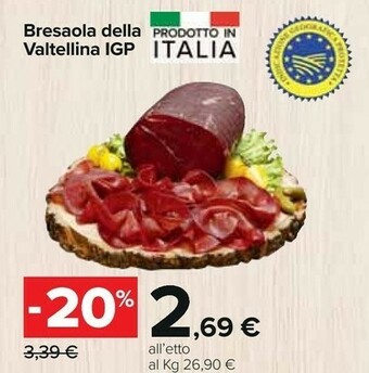 Carrefour Bresaola della valtellina igp offerta