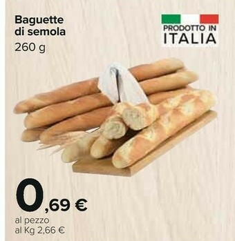 Baguette di semola
