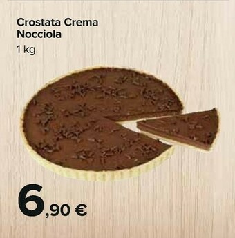 Carrefour Crostata crema nocciola offerta