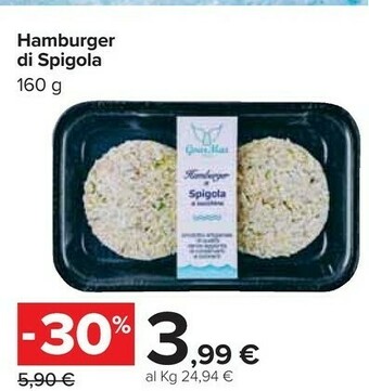 Carrefour Hamburger di spigola offerta