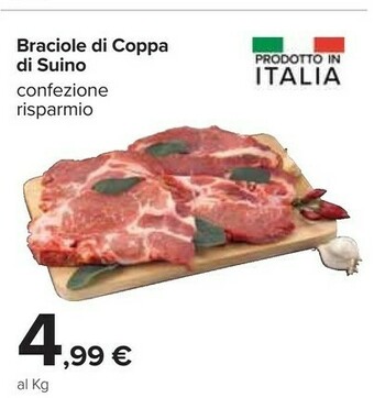 Carrefour Braciole di coppa di suino offerta