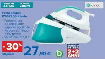 Carrefour Ferro caldaia ksg2200 offerta