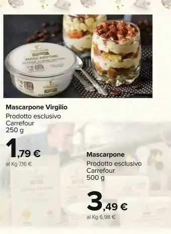 Carrefour Carrefour - mascarpone 500 g(ml) offerta