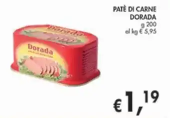 D'Italy PATÈ DI CARNE DORADA g 200 offerta