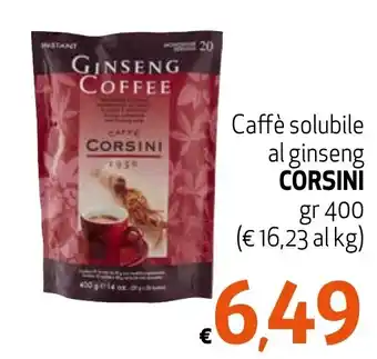 Eurospesa Caffè solubile al ginseng CORSINI gr 400 offerta