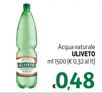 Eurospesa Acqua naturale ULIVETO ml 1500 offerta