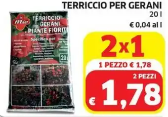 Ecu Discount TERRICCIO PER GERANI 20 l offerta