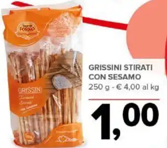 GRISSINI STIRATI CON SESAMO 250 g