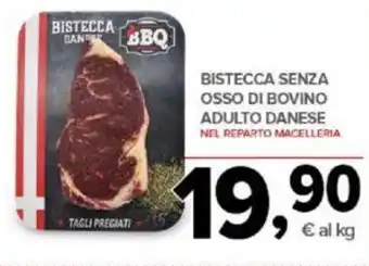 Todis BISTECCA SENZA OSSO DI BOVINO ADULTO DANESE offerta