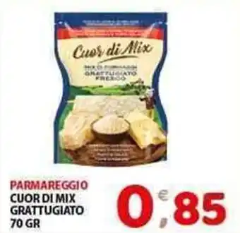 Mio Market PARMAREGGIO CUOR DI MIX GRATTUGIATO 70 GR offerta