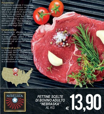 MD Discount Fettine scelte di bovino adulto nebraska offerta