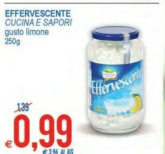 MD Discount Cucina e sapori - effervescente granulare gusto limone 250 g(ml) offerta