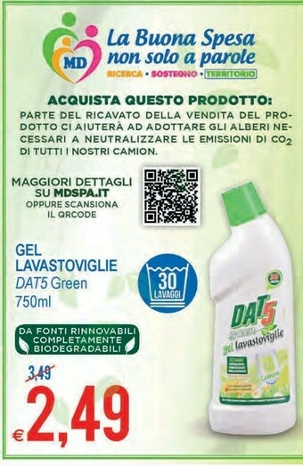 MD Discount Dat5 gel lavastoviglie green offerta