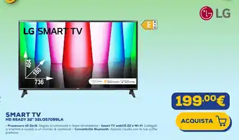 Euronics LG SMART TV HD READY 32" 32LQ570B6LA offerta