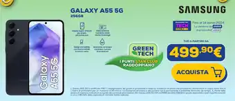 Euronics SAMSUNG GALAXY A55 5G 256GB offerta
