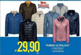 MD Discount Lonsdale piumino ultralight offerta
