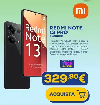 Euronics REDMI NOTE 13 PRO 8+256GB offerta