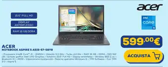 Euronics ACER NOTEBOOK ASPIRE 5 A515-57-58Y8 offerta