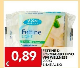 TuoDi Vivi wellness fettine di formaggio fuso offerta